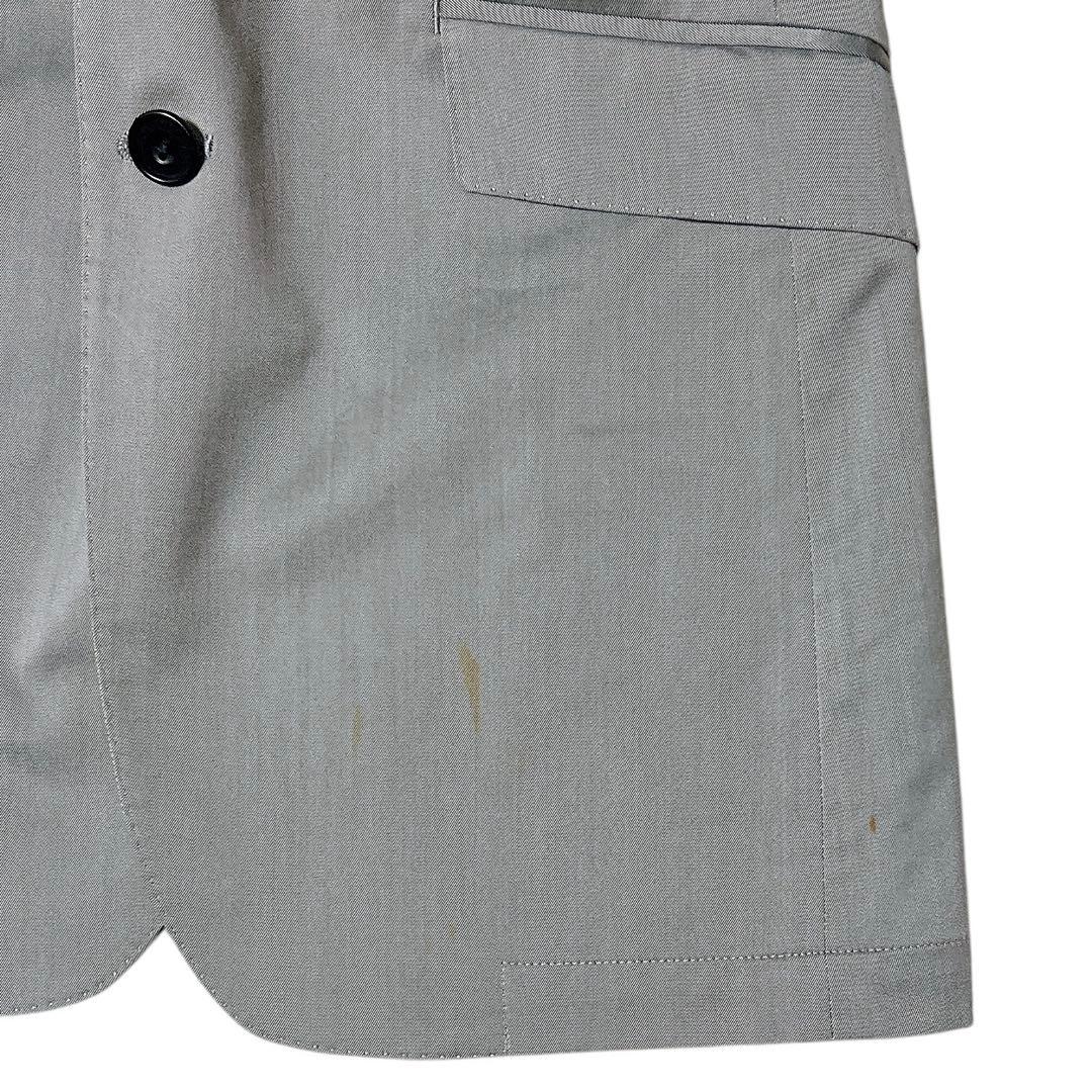 極美品 バーバリーブラックレーベル スーツセットアップ パンツタグ付 グレー M