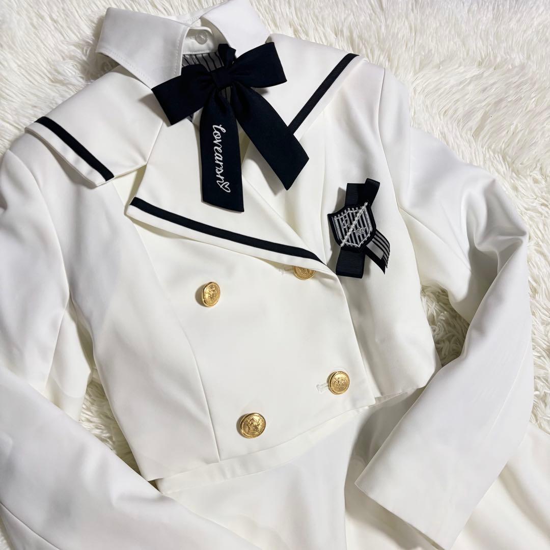 アリサナ✨セーラースーツ165cm卒業式 卒服ティファニー　女の子 フォーマル白