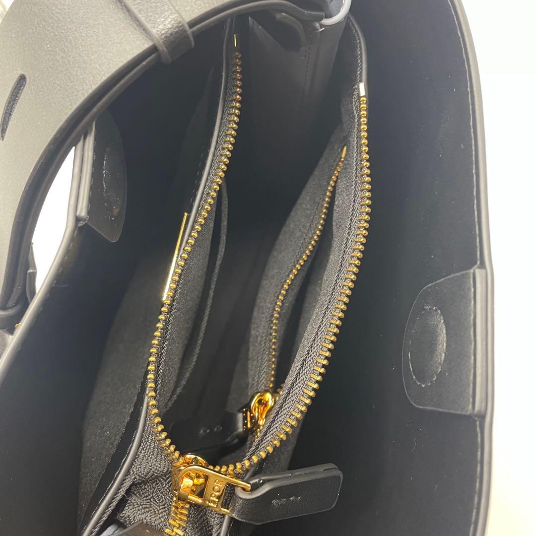 【美品】E'POR Y BAG midium ブラック ショルダーバッグ