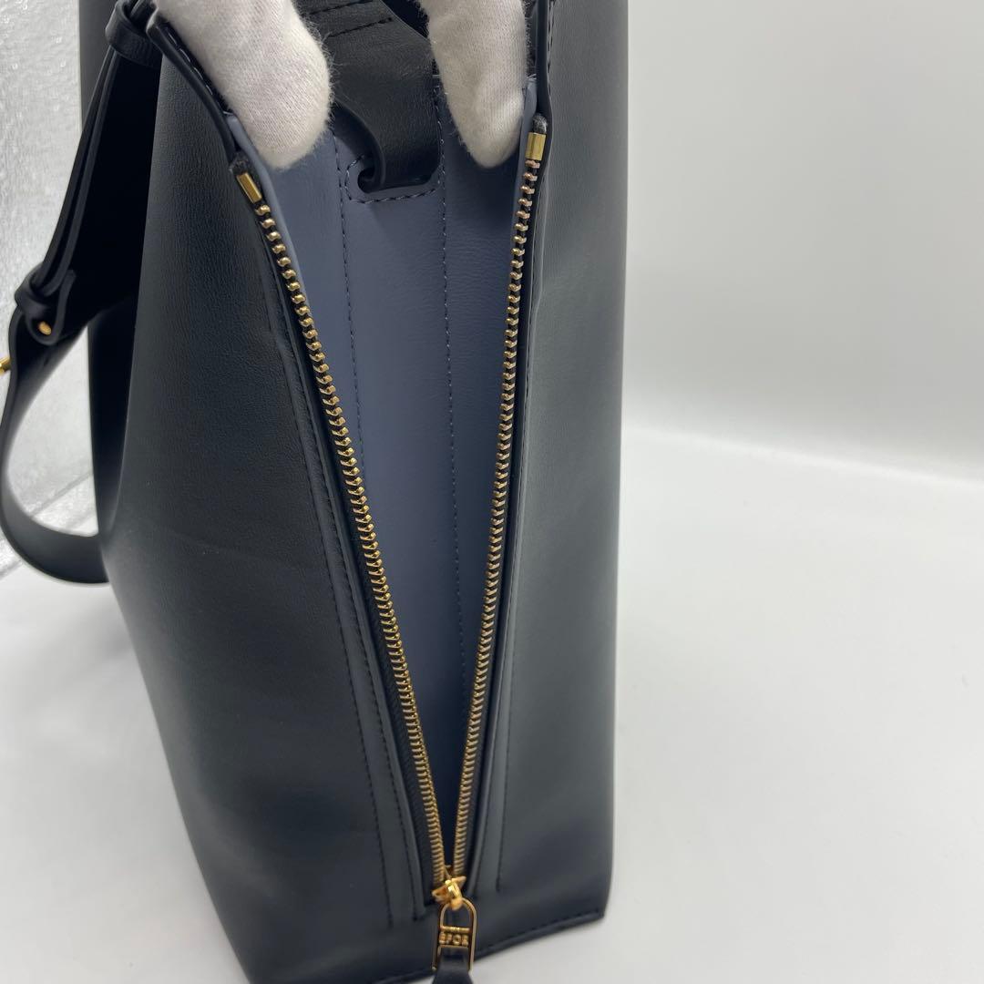 【美品】E'POR Y BAG midium ブラック ショルダーバッグ