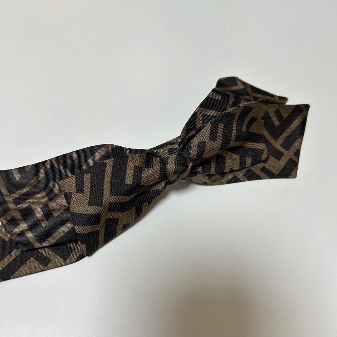 FENDI ブラウンツイルヘアクリップ