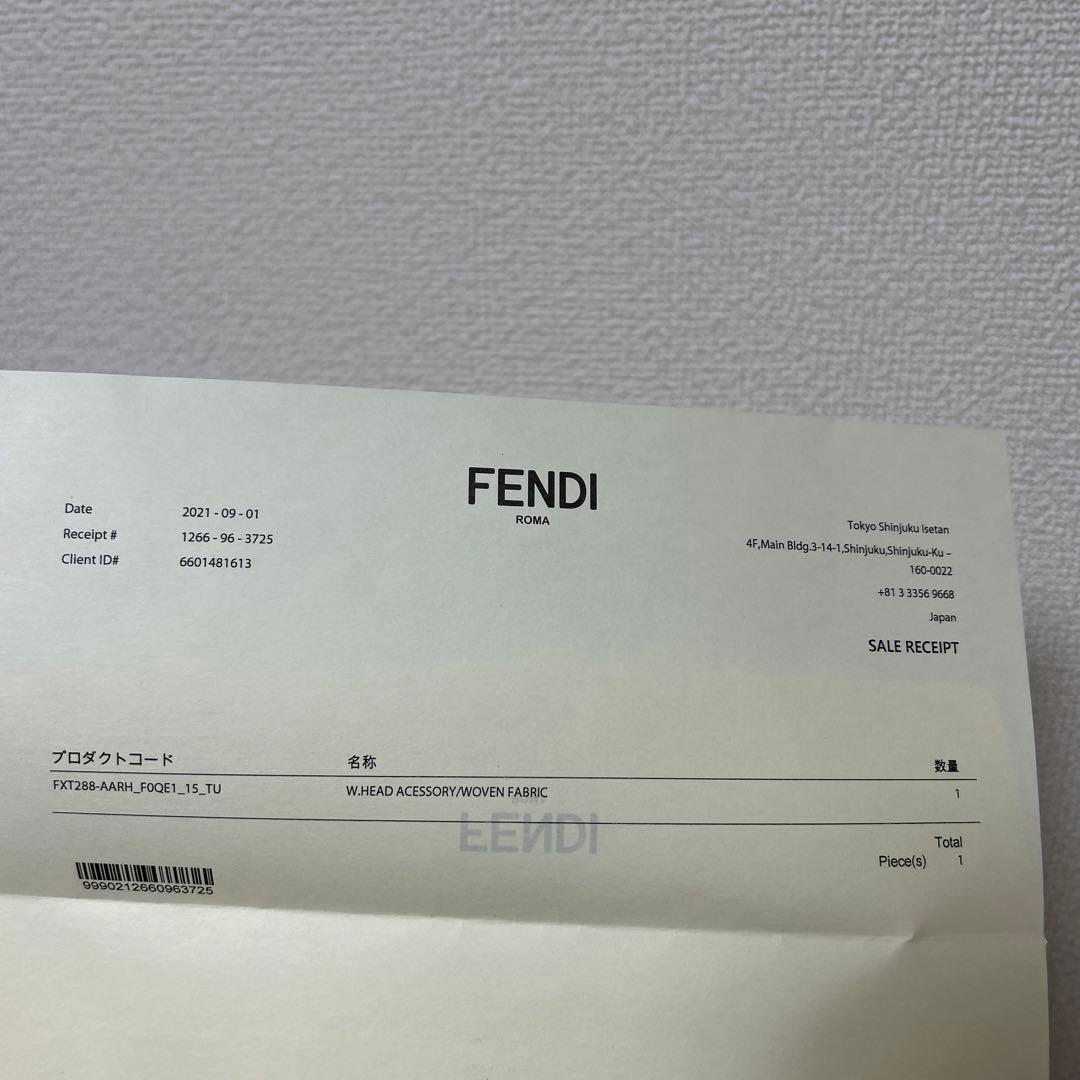 FENDI ブラウンツイルヘアクリップ