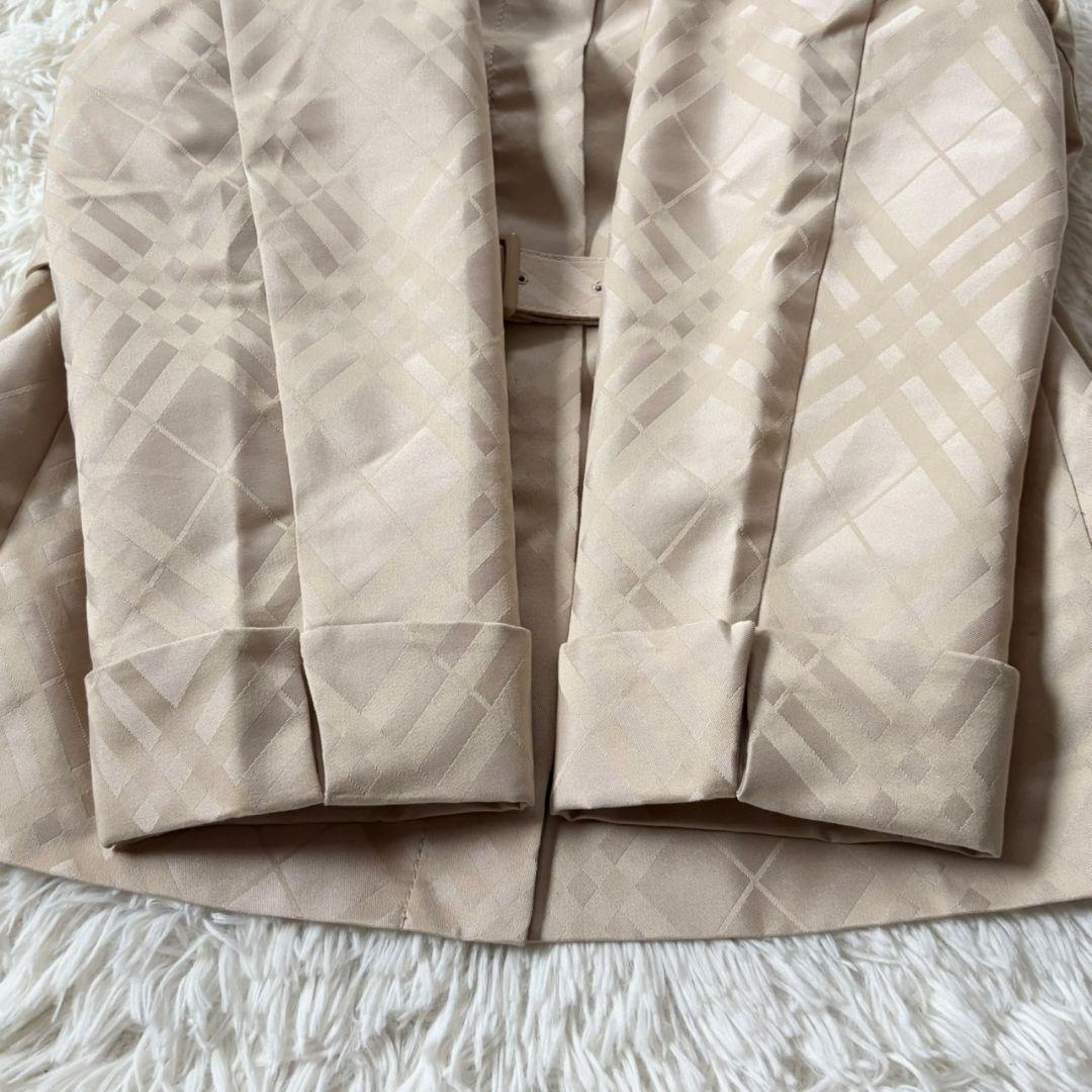 未使用級 バーバリー ロンドン スーツ セットアップ スカート チェック ベルト