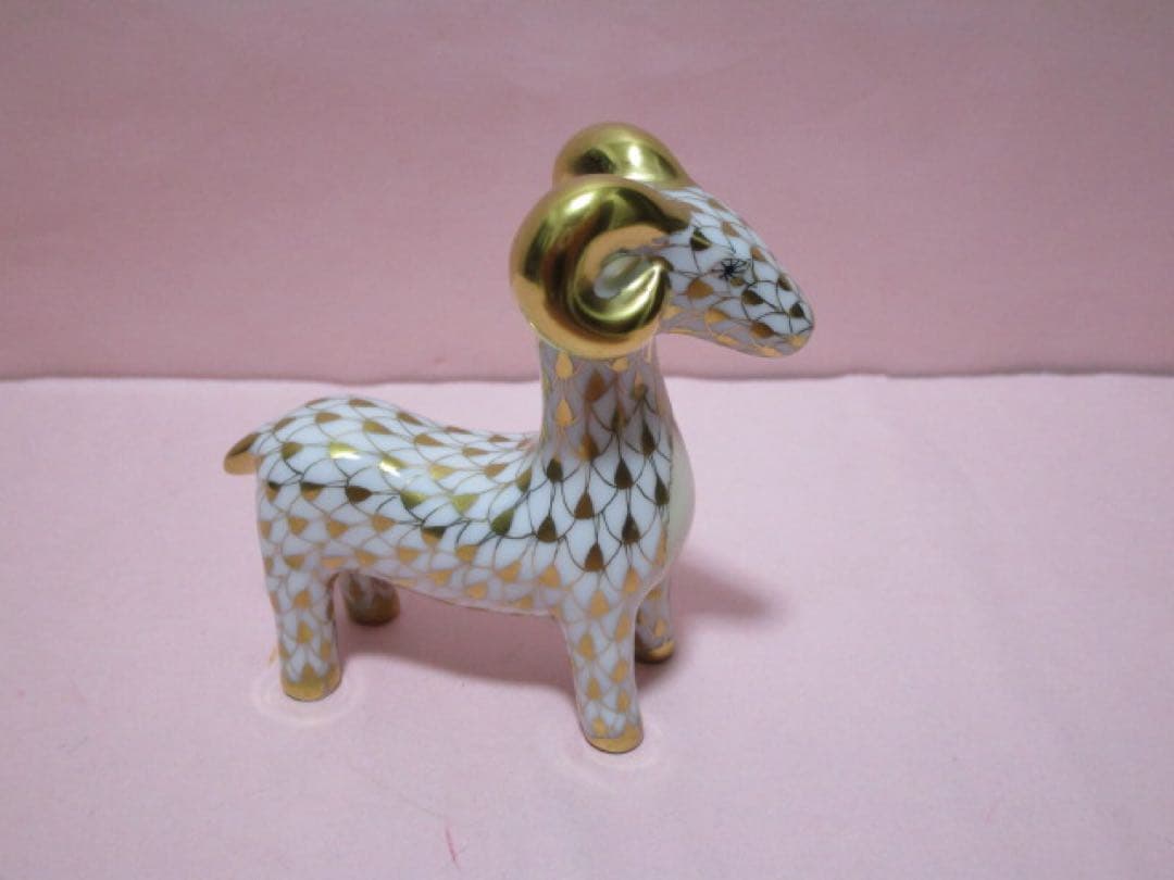 専用です♪新品　Herend／ヘレンド　ひつじ／羊／未（ゴールド）
