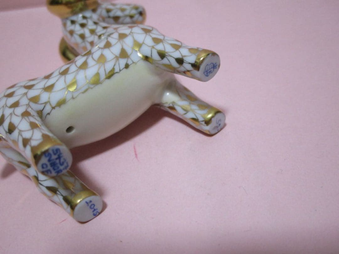 専用です♪新品　Herend／ヘレンド　ひつじ／羊／未（ゴールド）