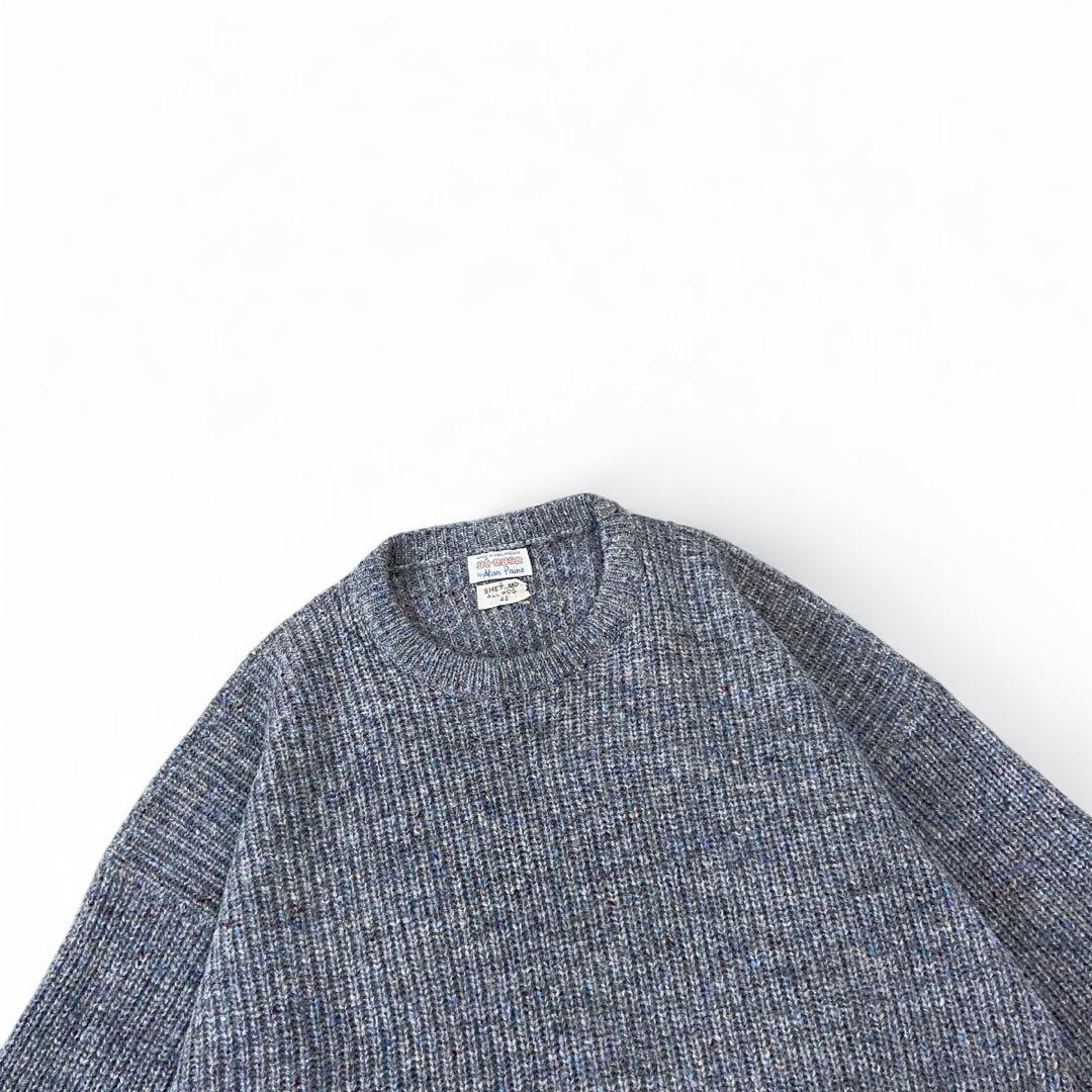 60s Alan Paine ネップ ウール ニット セーター イングランド製