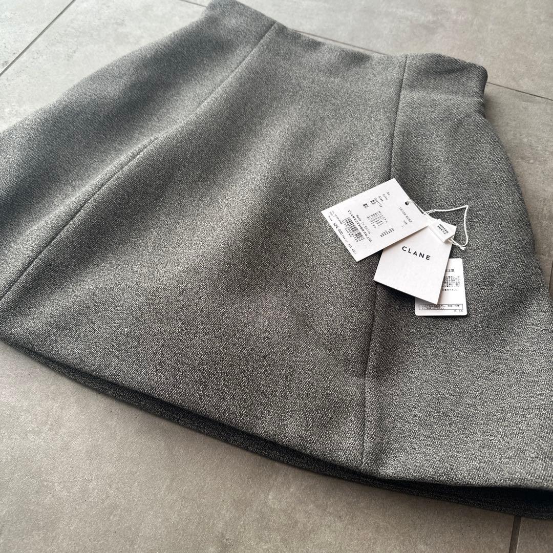 完売品 試着のみ⭐︎タグあり CLANE グレー MIX size1 ミニスカート