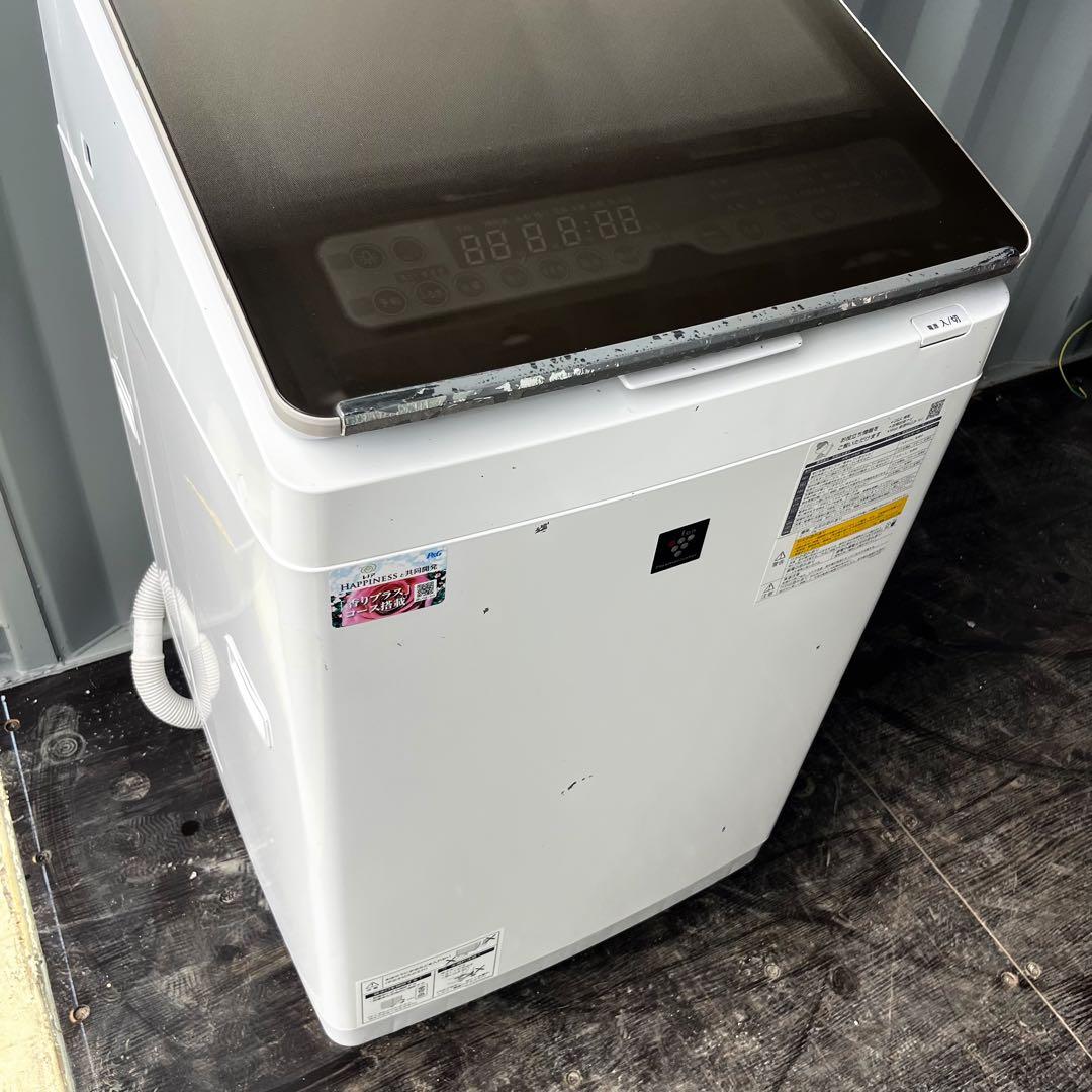 152取付無料！完動品！SHARP熱乾燥搭載スタイリッシュゴールド11kg洗濯機