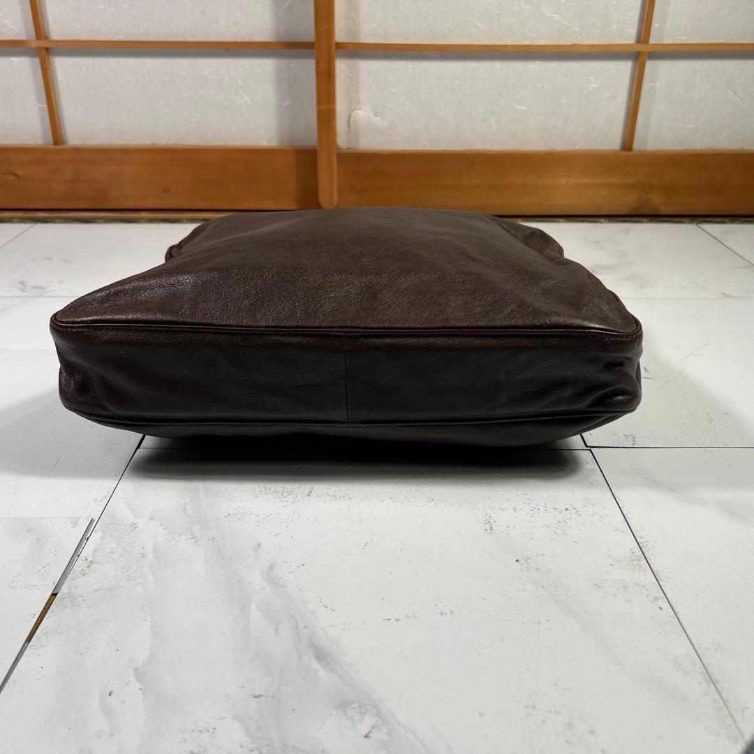 LONGCHAMP ロンシャン ビジネスバッグ ダークブラウン