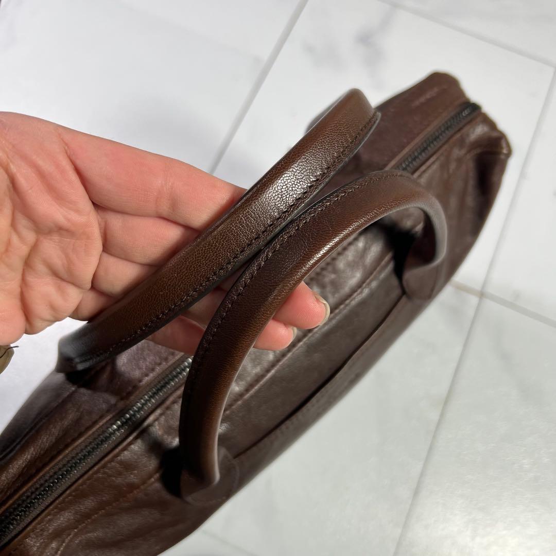 LONGCHAMP ロンシャン ビジネスバッグ ダークブラウン