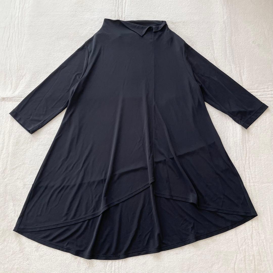 【美品】芽風　チュニック　変形　Aライン　アシンメトリー　洗える　センソユニコ