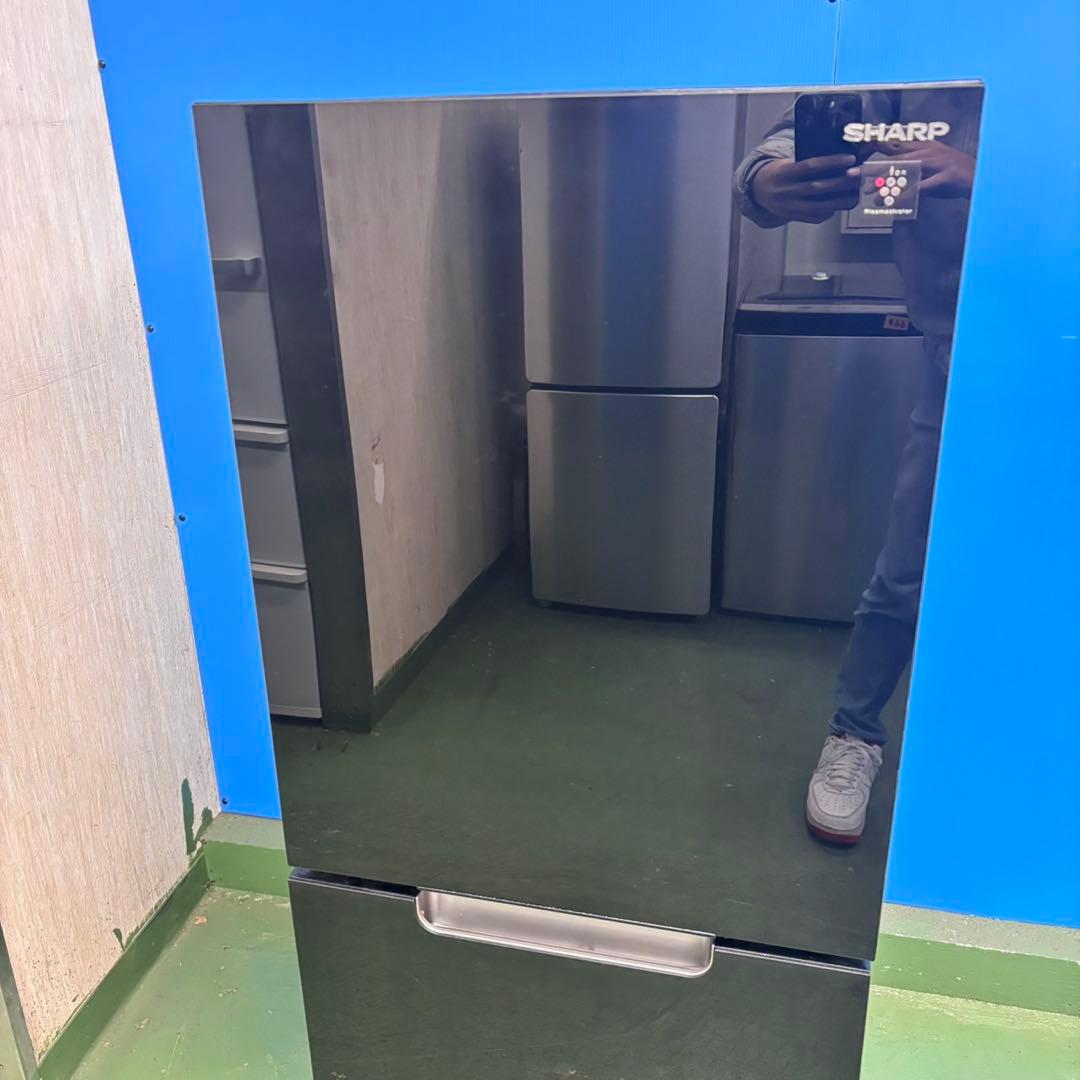 665 SHARP 付け替えどっちもドア　冷蔵庫　一人暮らし　セット　割引