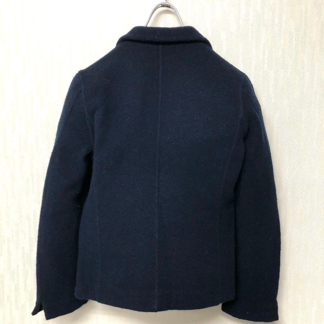 45R 45rpm 縮絨ウール ジャケット ウッドボタン