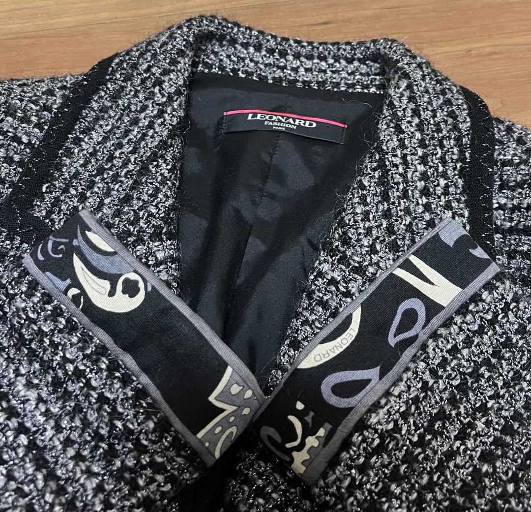 新品同様レオナールツィードジャケット◯L