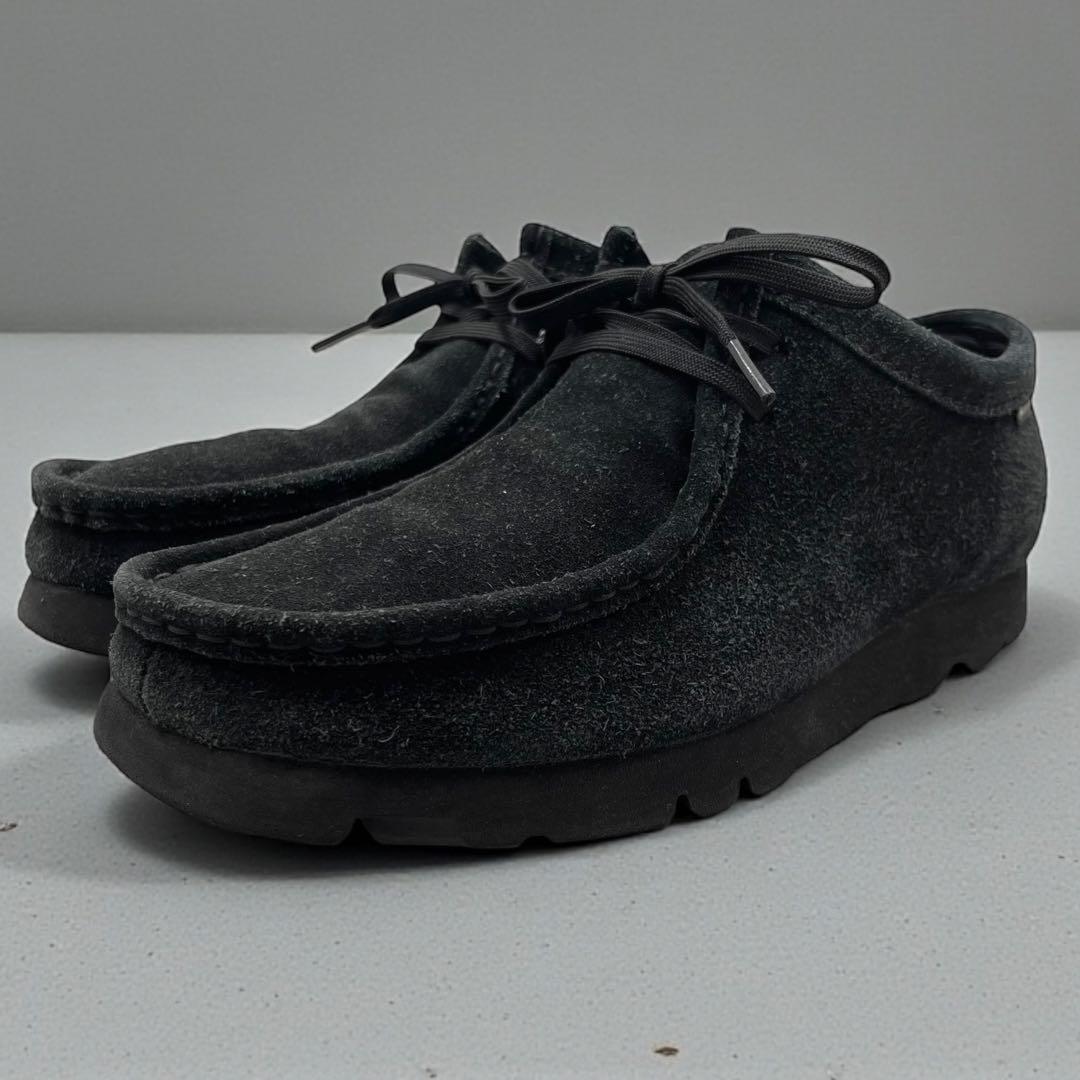 クラークスオリジナル ワラビーブーツ GTX 25.5cm ブラック モカシン