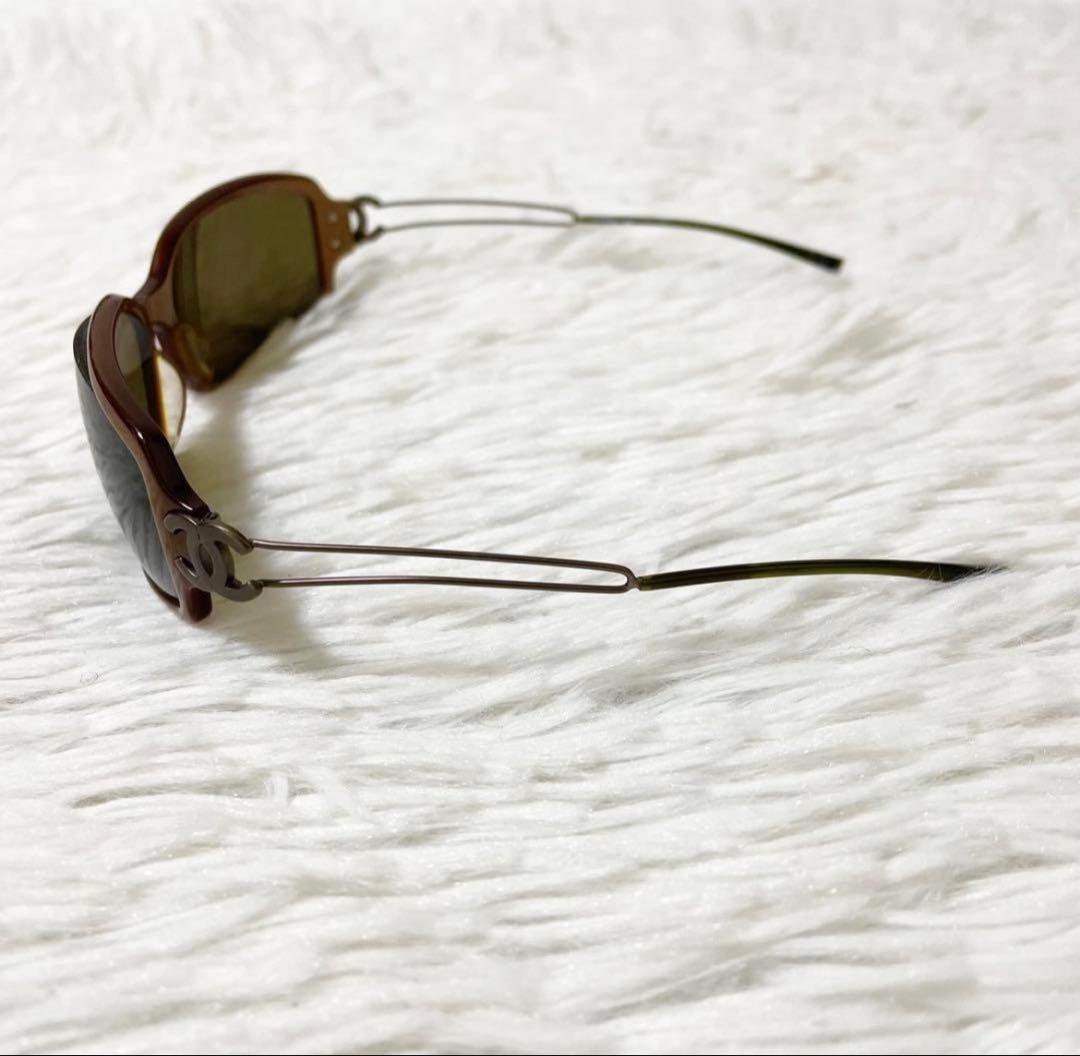 希少 CHANEL シャネル サングラス 眼鏡 5038 ココマーク ブラウン