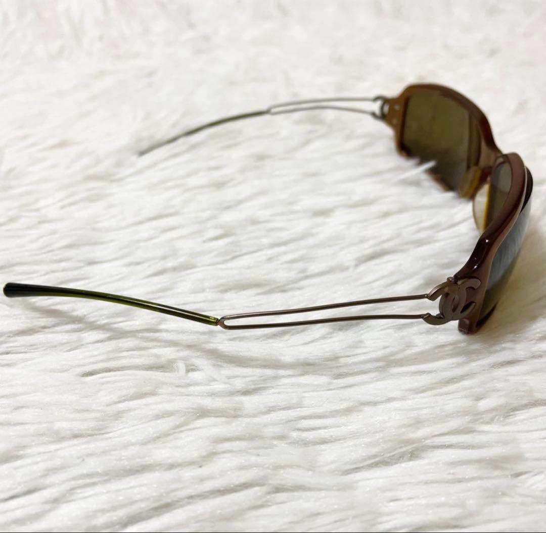 希少 CHANEL シャネル サングラス 眼鏡 5038 ココマーク ブラウン