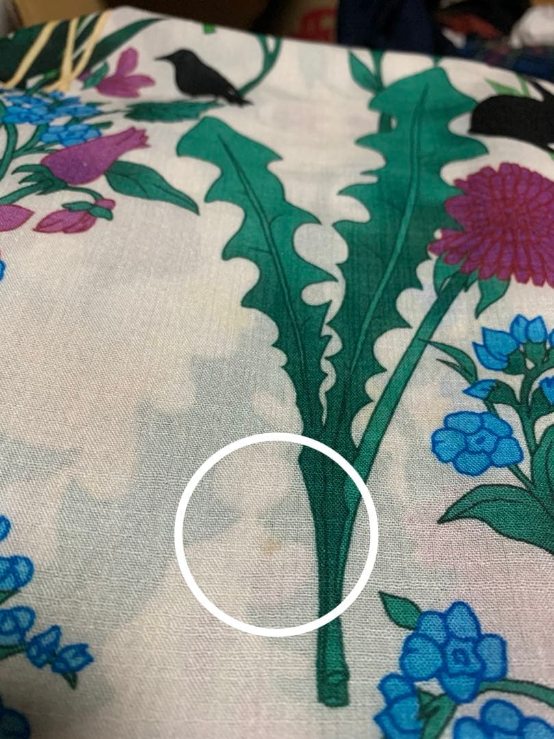 洗える浴衣　セオα セオアルファー　ボタニカル柄　きのこ　検索) 撫松庵　ふりふ