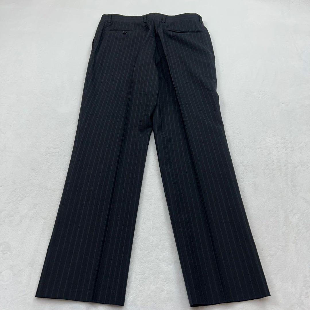 E894 美品 M 36 バーバリーロンドン シングル ストライプスーツ メンズ