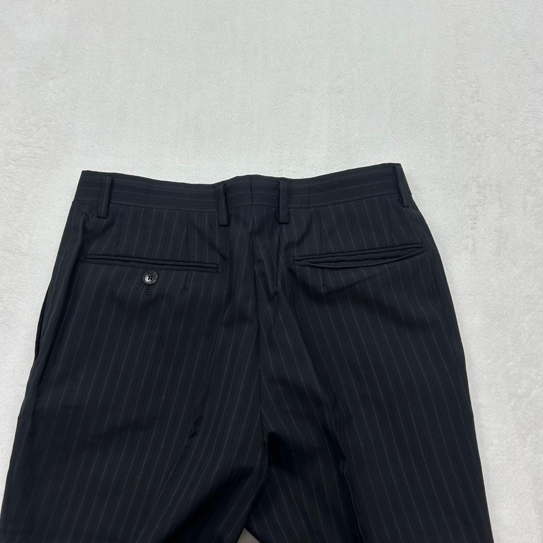 E894 美品 M 36 バーバリーロンドン シングル ストライプスーツ メンズ