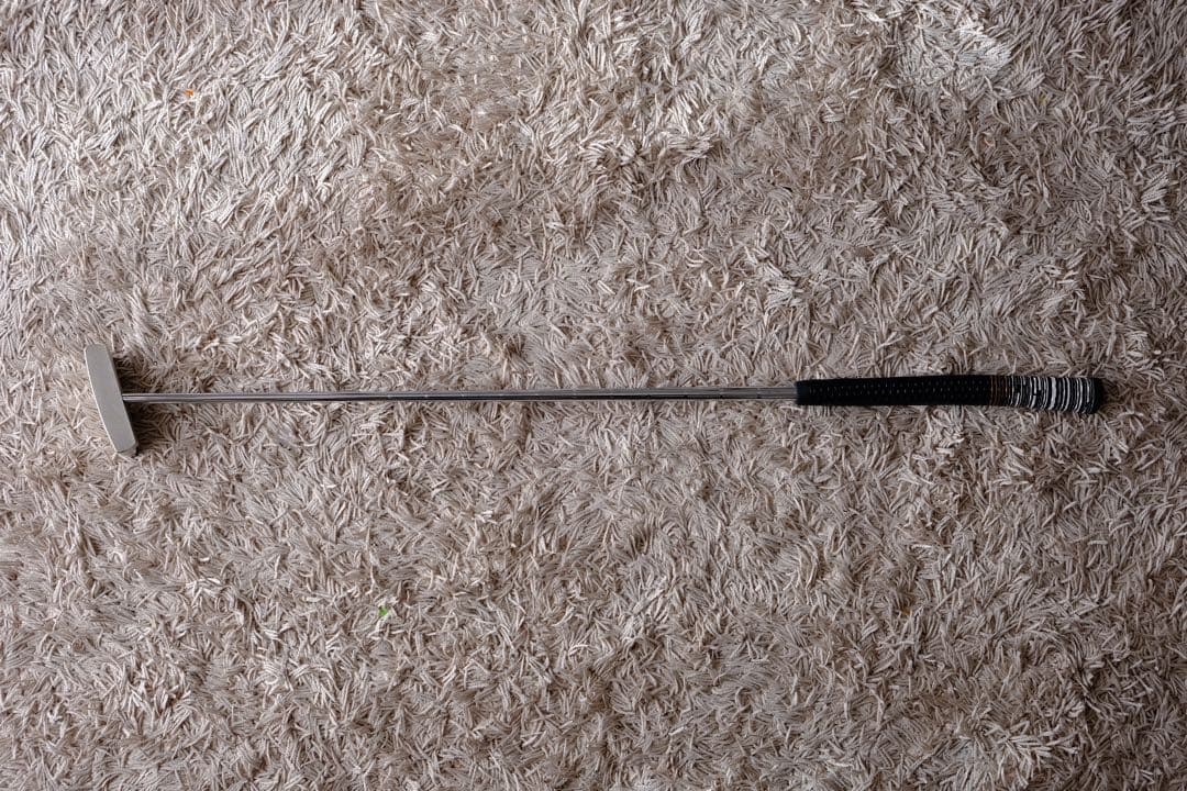 34インチ　軟鉄センターシャフトパター　グリップ新品