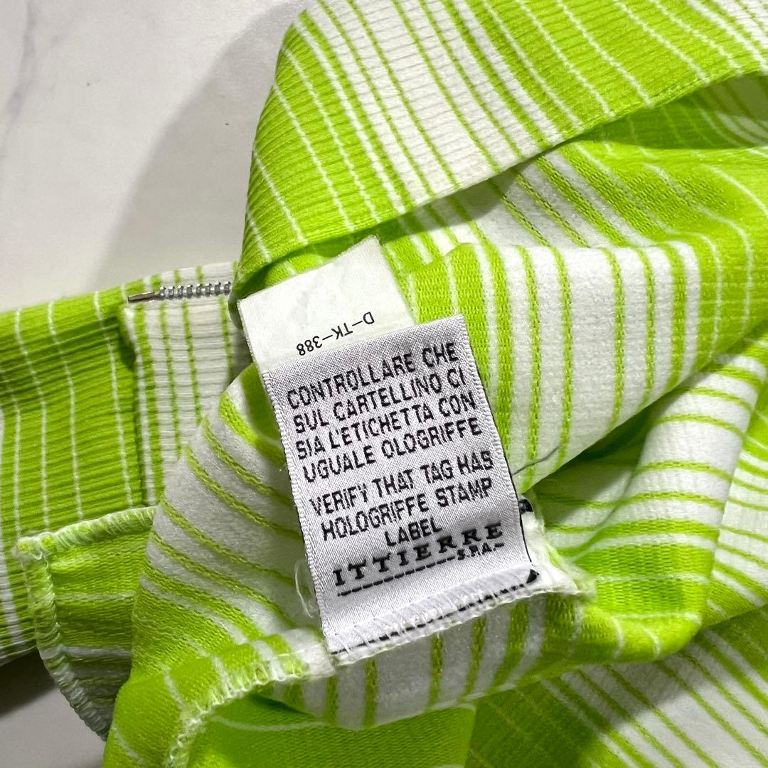 ヴェルサーチ ジャケット ブルゾン グリーン系 短丈 Y2K メデューサ S