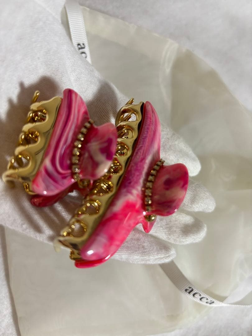 【新品同様】acca クリップ　マーブル　コラーナ　2個組　セット