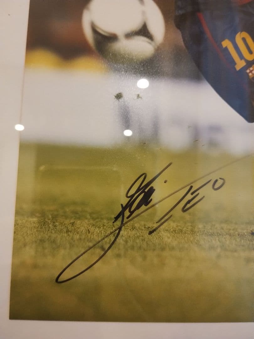 【〜6/15まで特価 1.5万→1.3万】メッシー サイン入り写真