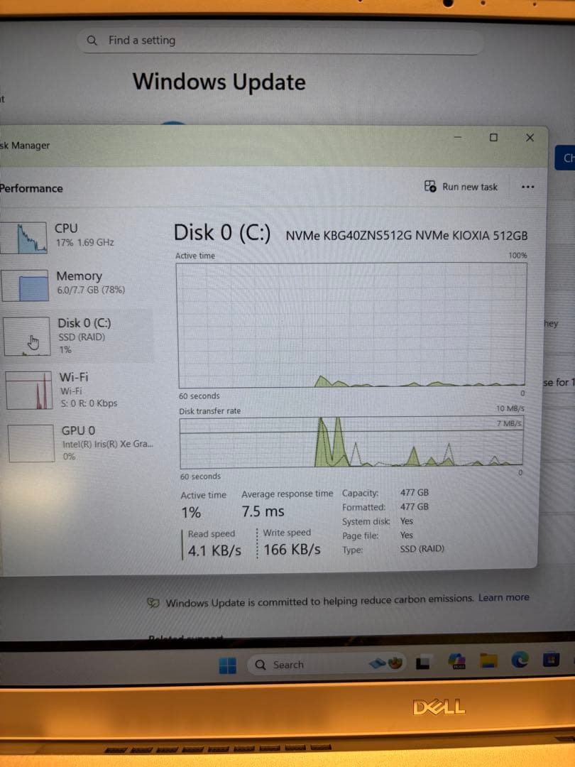 DELL inspiron5502 Core i7 1165G7 15.6インチ