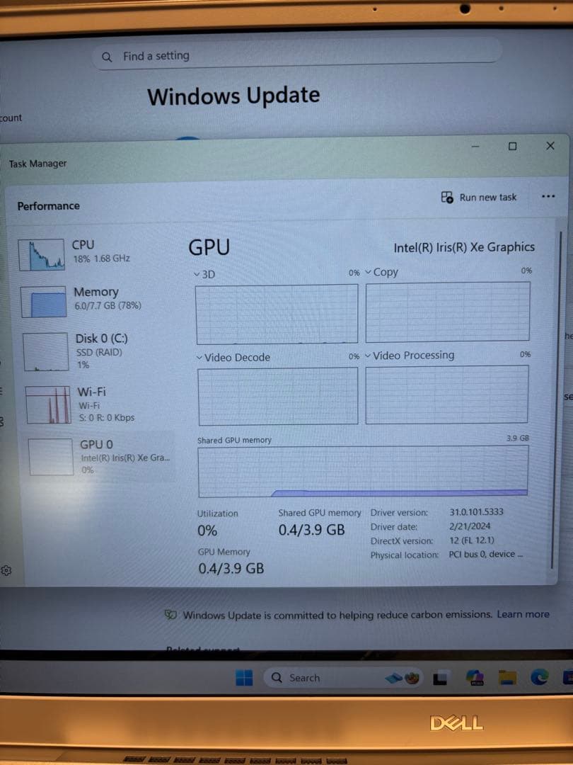 DELL inspiron5502 Core i7 1165G7 15.6インチ