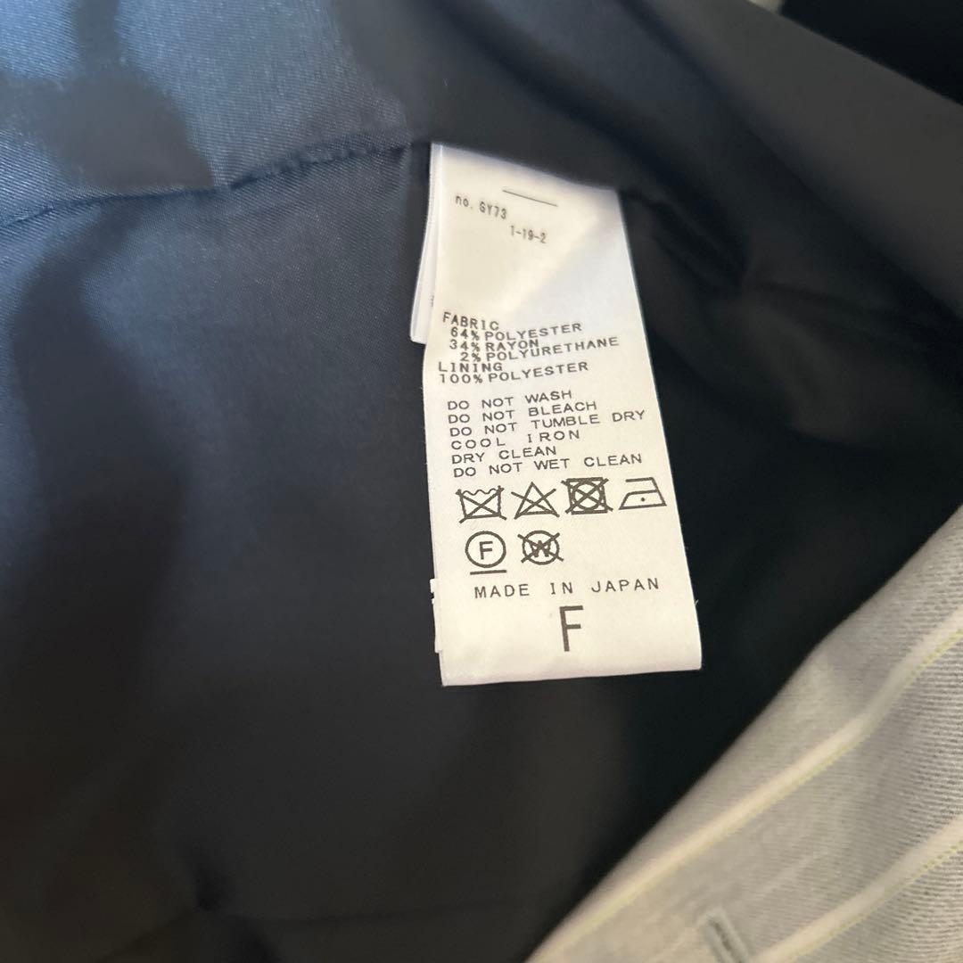 CITYSHOP グレー ストライプ テーラードジャケット　クリーニング済