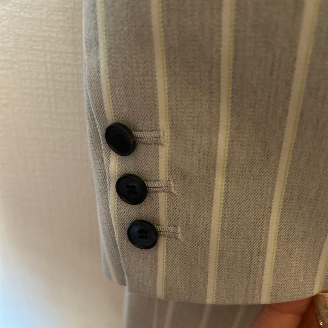 CITYSHOP グレー ストライプ テーラードジャケット　クリーニング済