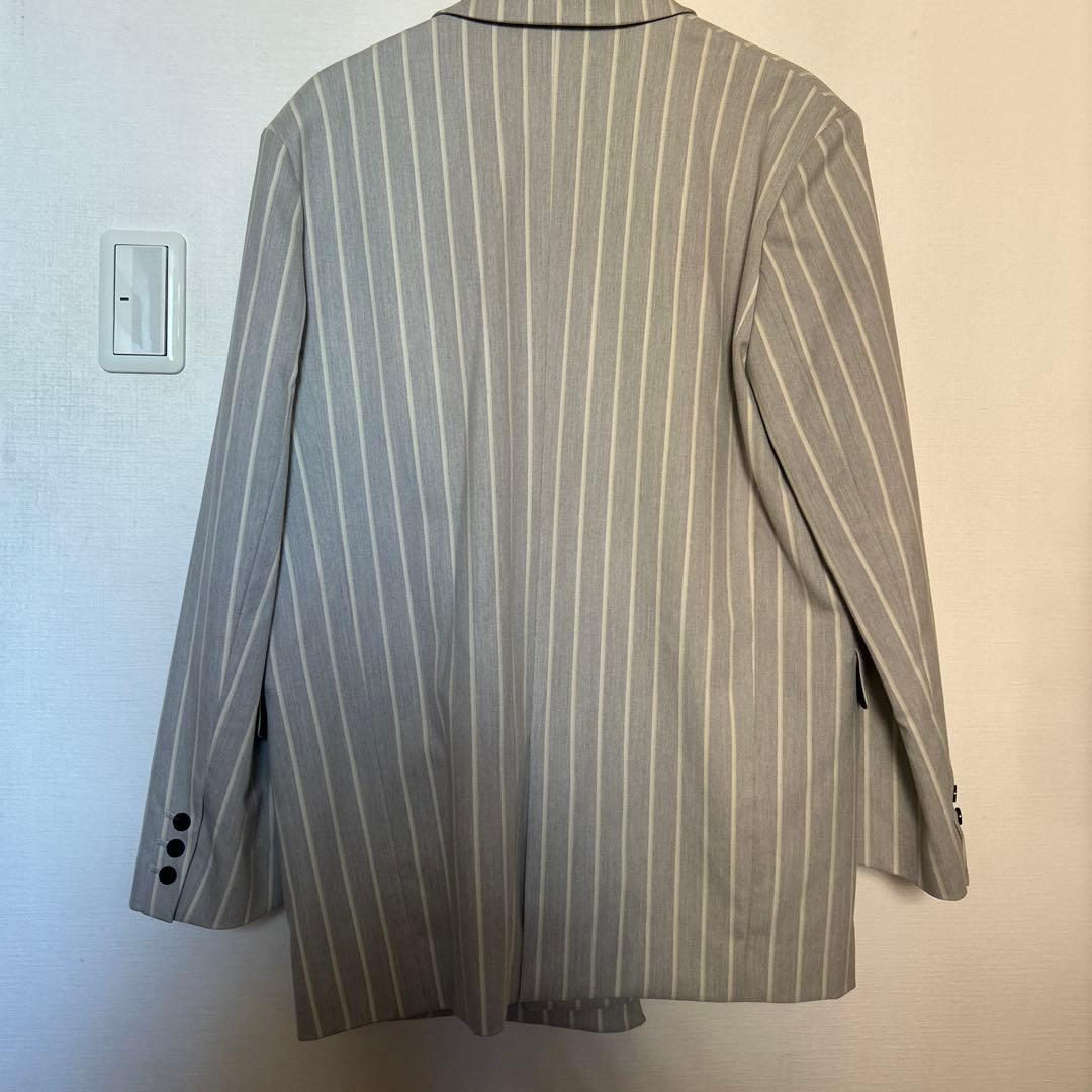 CITYSHOP グレー ストライプ テーラードジャケット　クリーニング済