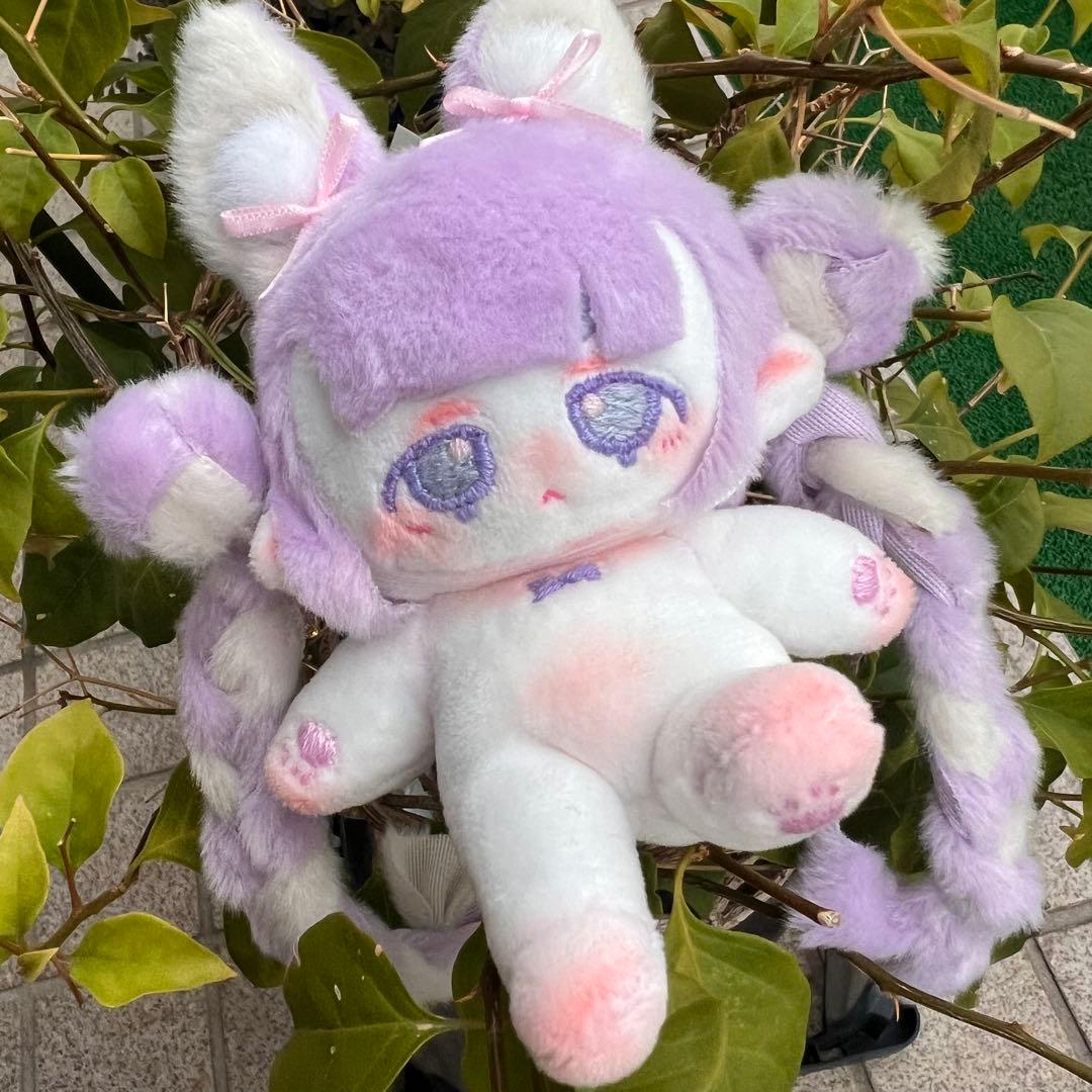 み*読様 自作ぬい ラベンダーミルクティーちゃん 無属性ぬいぐるみ