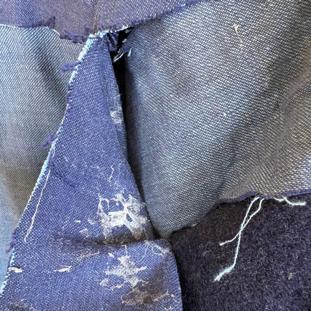 30s ヴィンテージ フランス軍 ウールパンツ メタルボタン ミリタリーパンツ