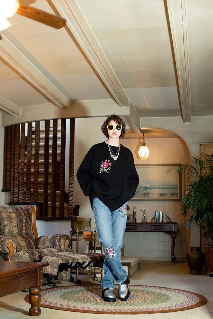 【超美品】【DAIRIKU】21aw FLOWER KNIT