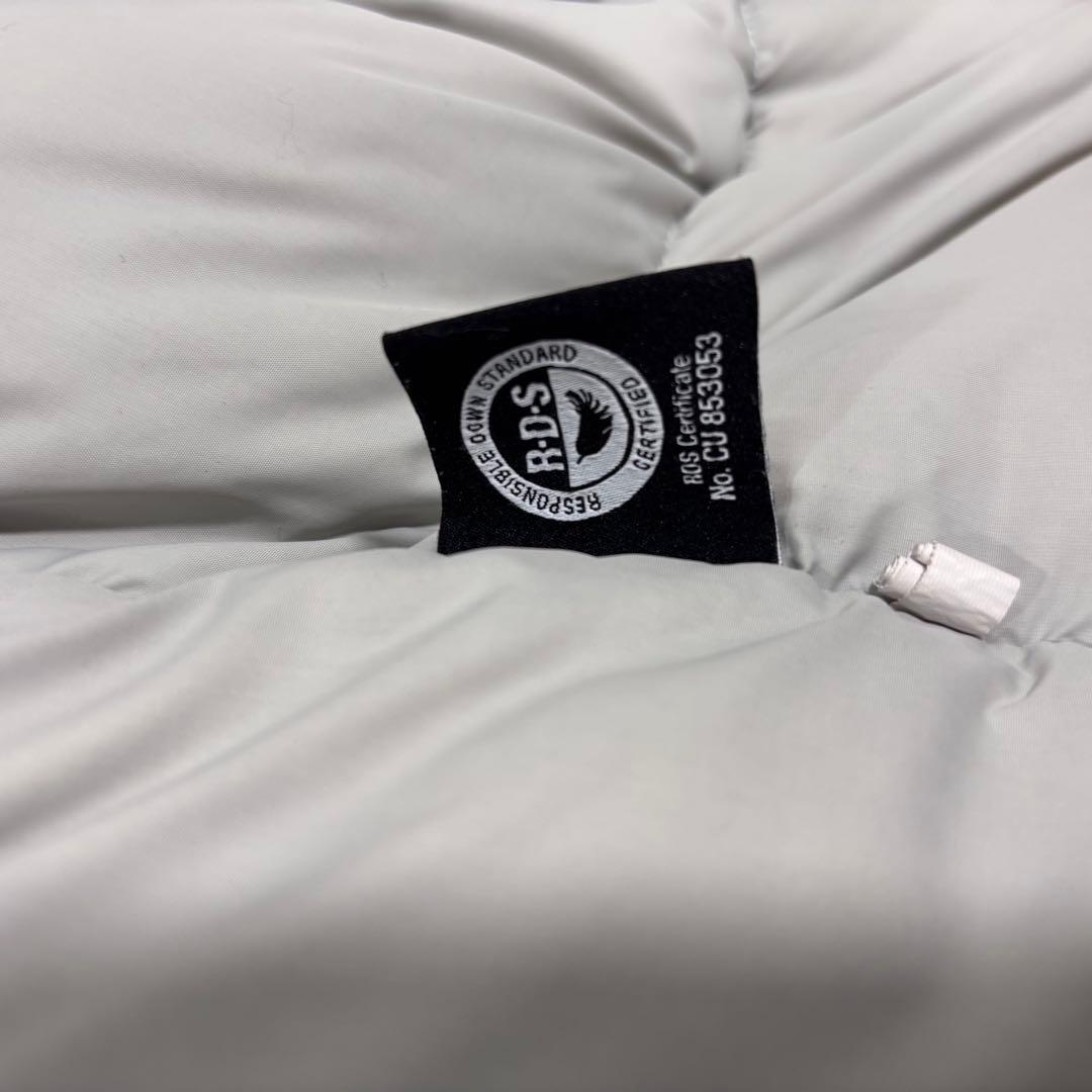 ☆人気　ノースフェイス　ダウンベスト　ブラック×ホワイト　XL