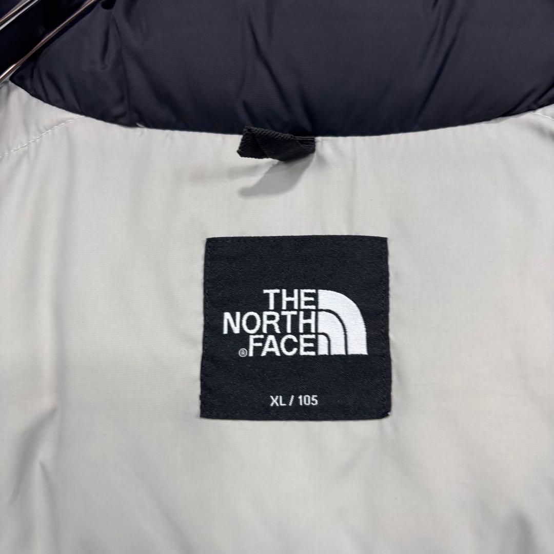 ☆人気　ノースフェイス　ダウンベスト　ブラック×ホワイト　XL