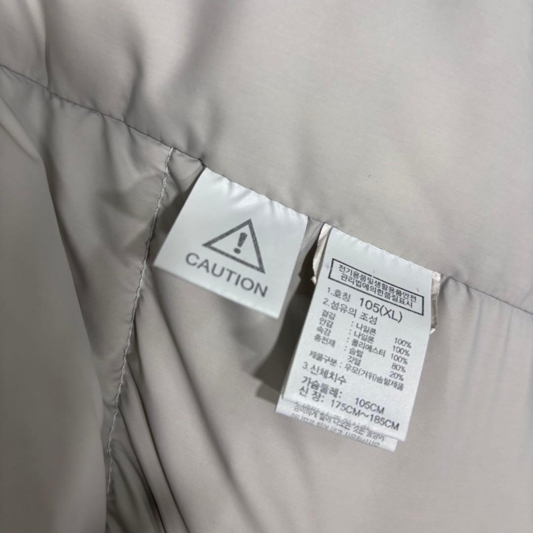 ☆人気　ノースフェイス　ダウンベスト　ブラック×ホワイト　XL