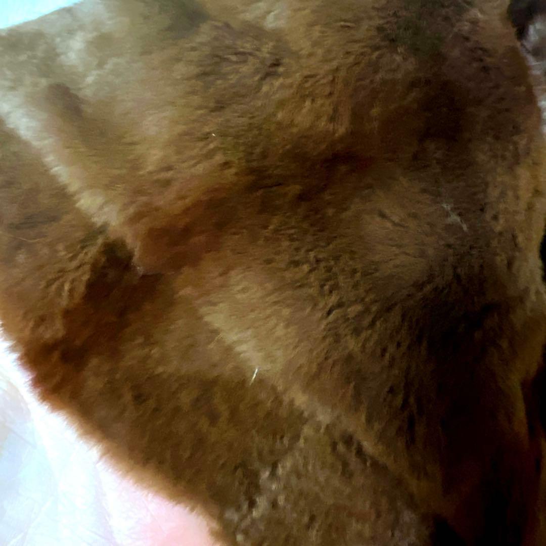 インポートロッサ シルク100% シェアードミンク ロングコート 42 希少