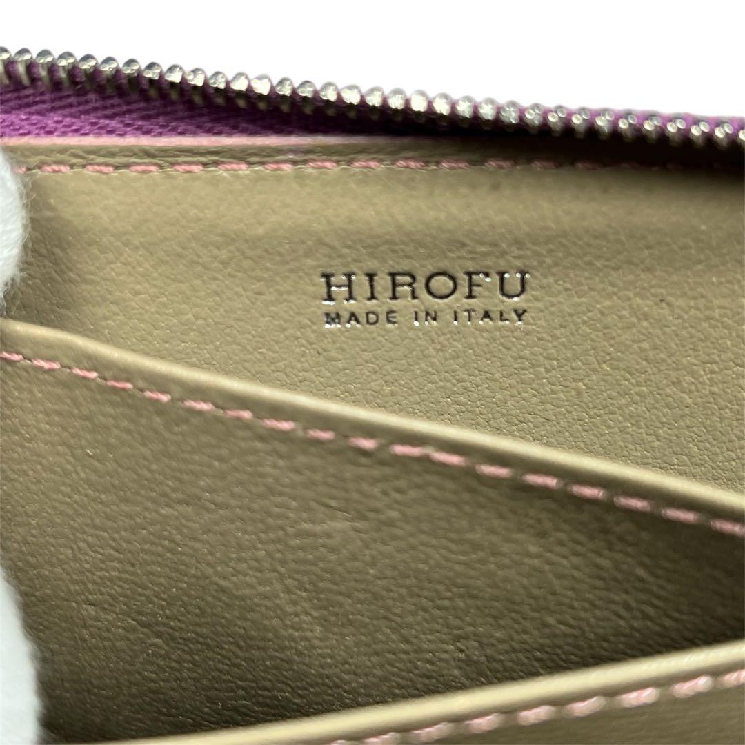 未使用　ヒロフ　プラティカ　ケース レザー コンパクト ウォレット 本革