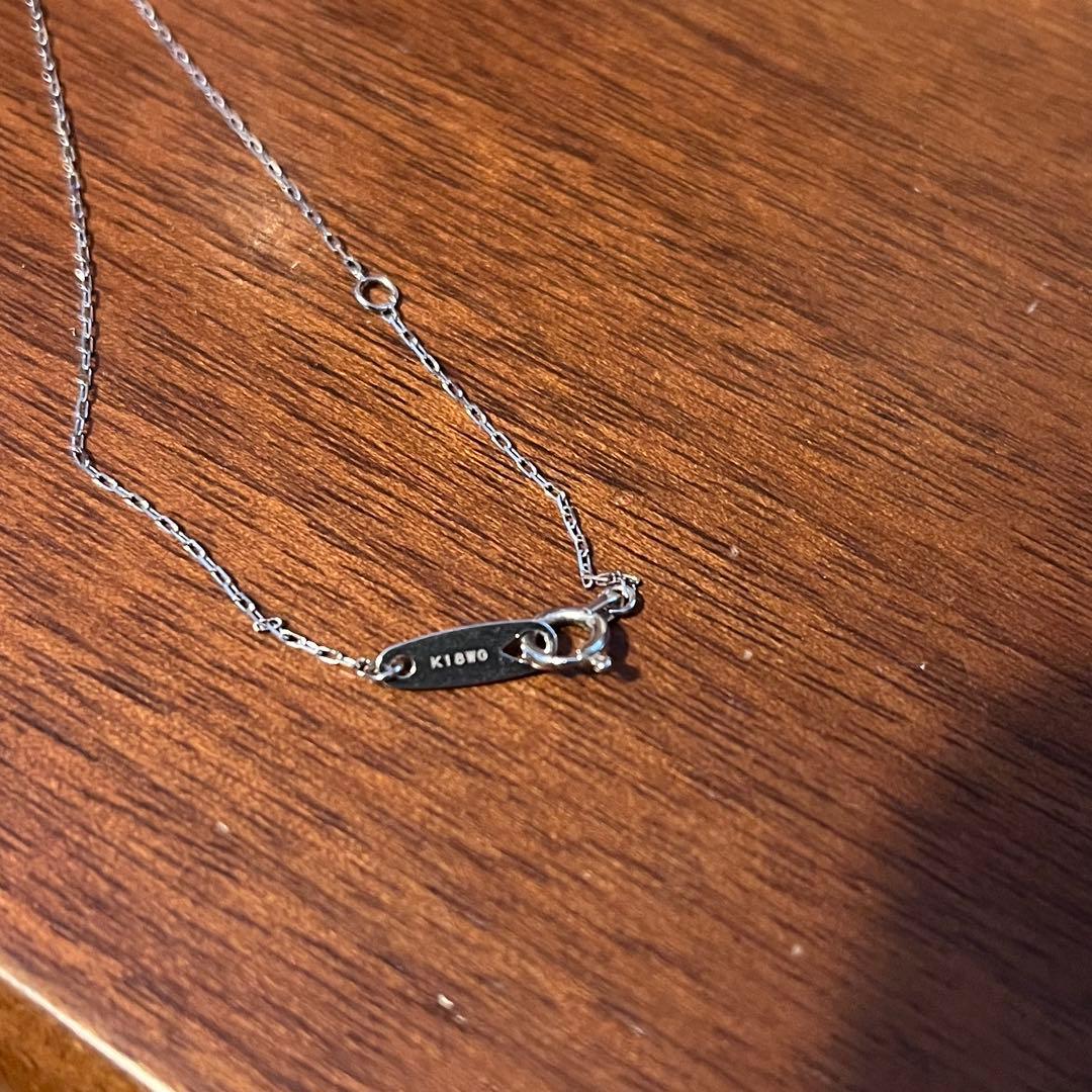 EAU DOUCE４℃ K18ホワイトゴールド ネックレス