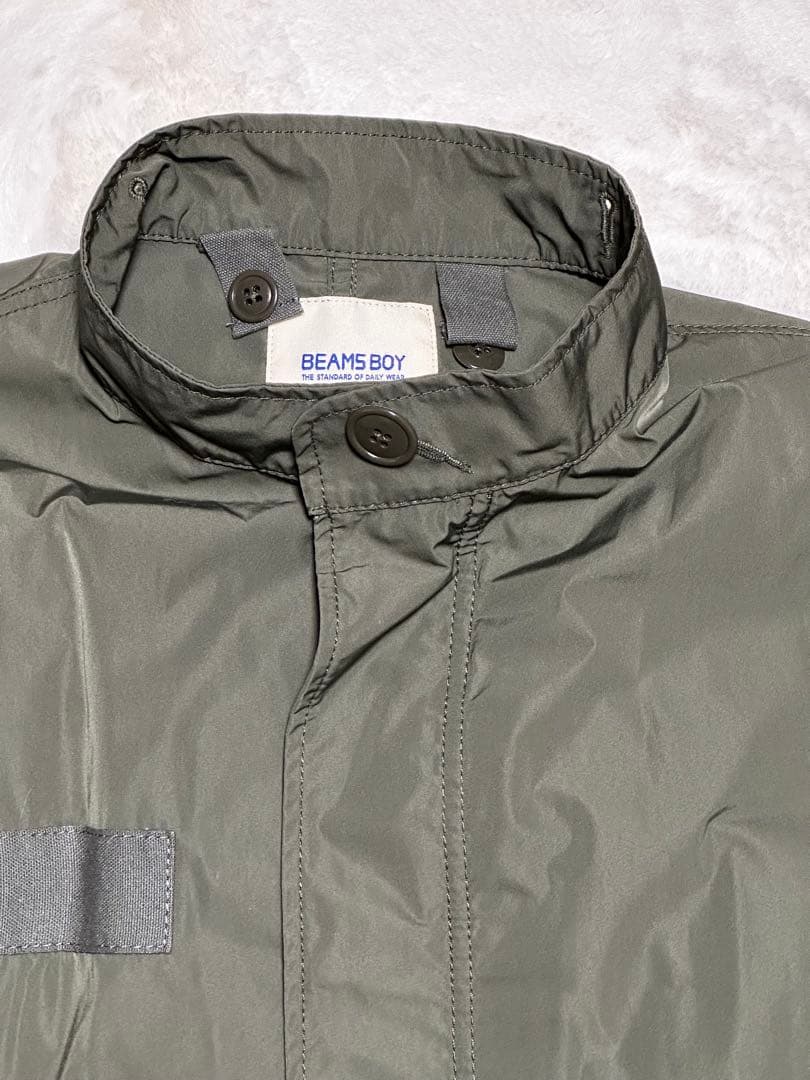 BEAMSBOYオリーブグリーン 2WAYモッズコート