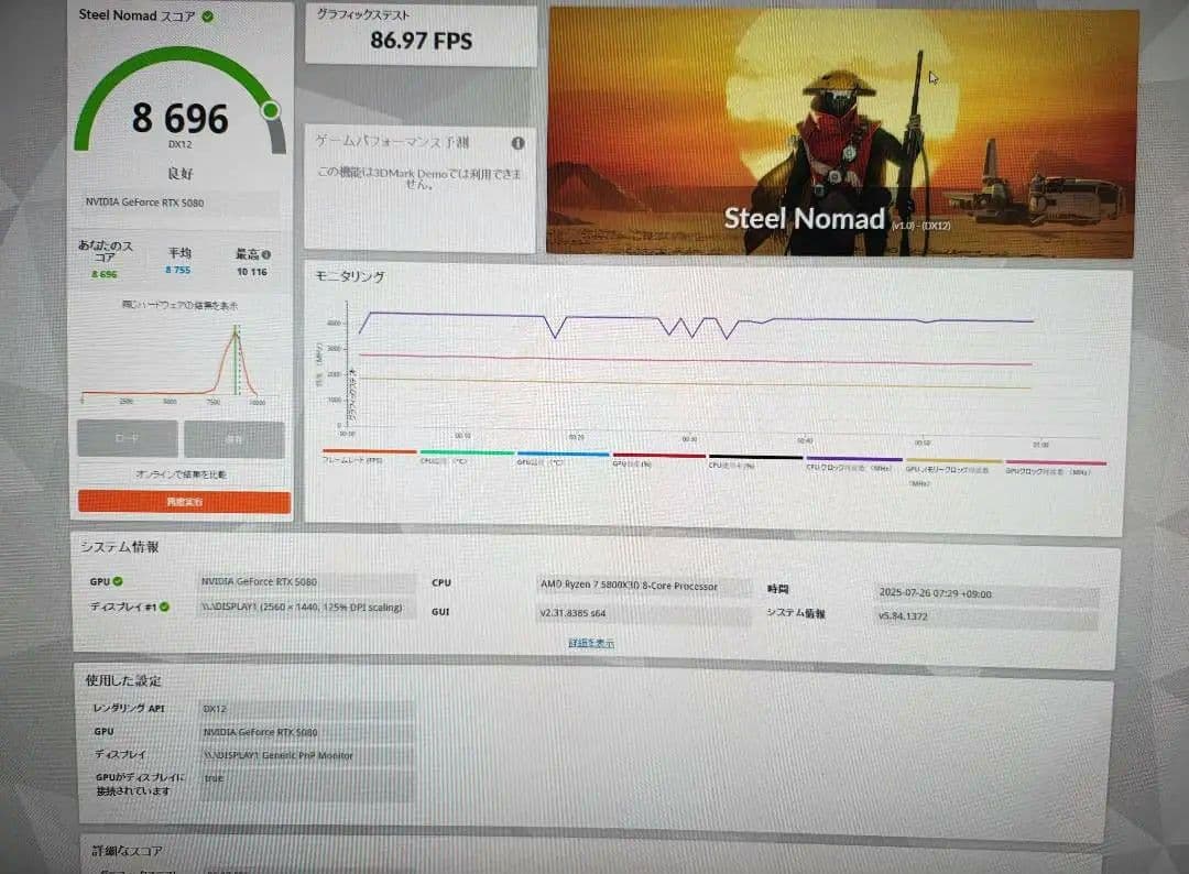 ほぼ新品 geforce RTX 5080 ZOTAC SOLID OC 16G