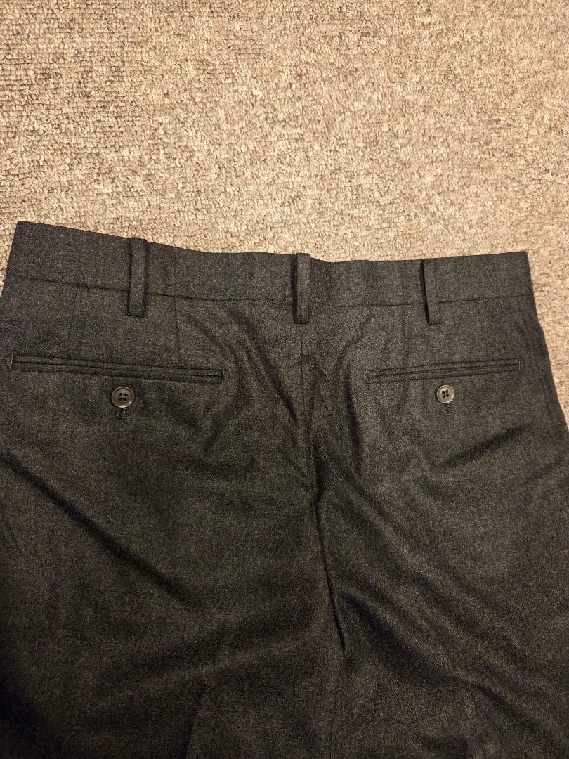 値下げ★新品★鎌倉シャツ ウールスラックス サイズ46 ダークグレー