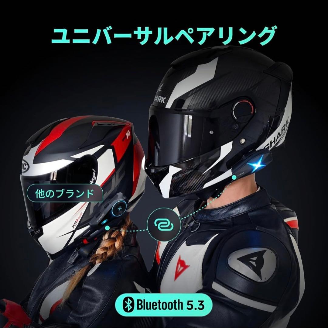 ASMAX F1 バイク インカム 10人同時通話 Bluetooth