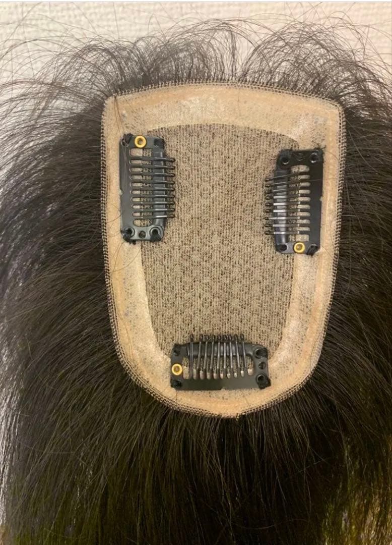 部分ウィッグ　分け目ウィッグ 前髪あり　人毛レミウィッグ