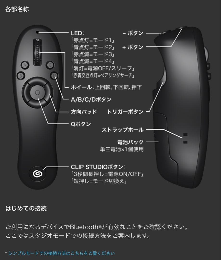 電源ユニット CLIP STUDIO TABMATE2