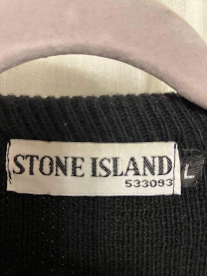 STONE  クルーネック　ブラック　黒　ニット