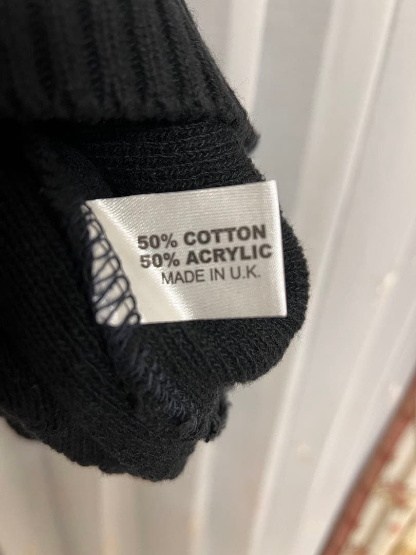 STONE  クルーネック　ブラック　黒　ニット